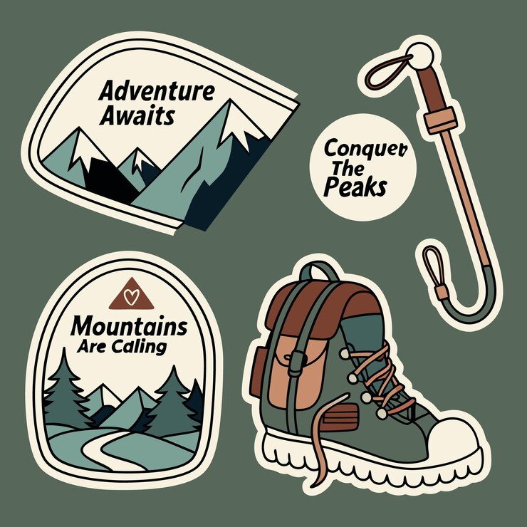 una imagen de una cordillera con montañas y las palabras aventura