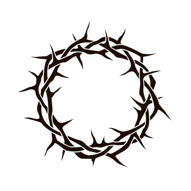 Vector imagen de la corona de espinas