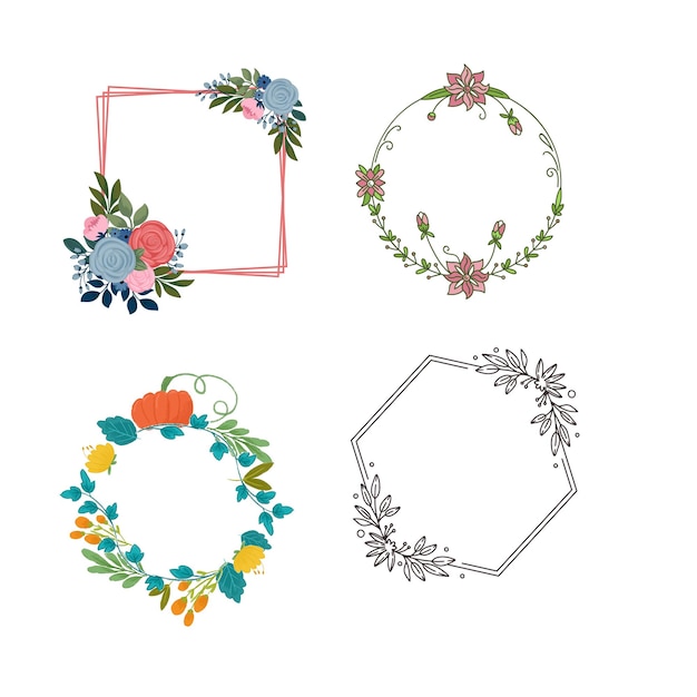 una imagen de una corona con una imagen de flores y un marco con la palabra quot o quot en él
