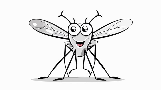 una imagen de dibujos animados de una mosca con ojos grandes y una gran sonrisa