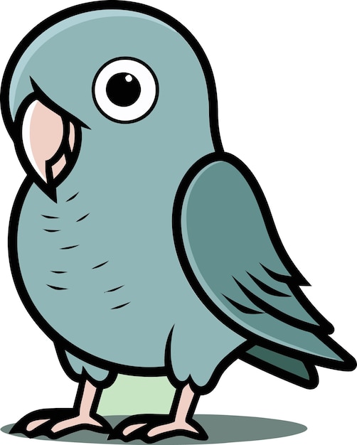 una imagen de dibujos animados de un pájaro con un ojo grande