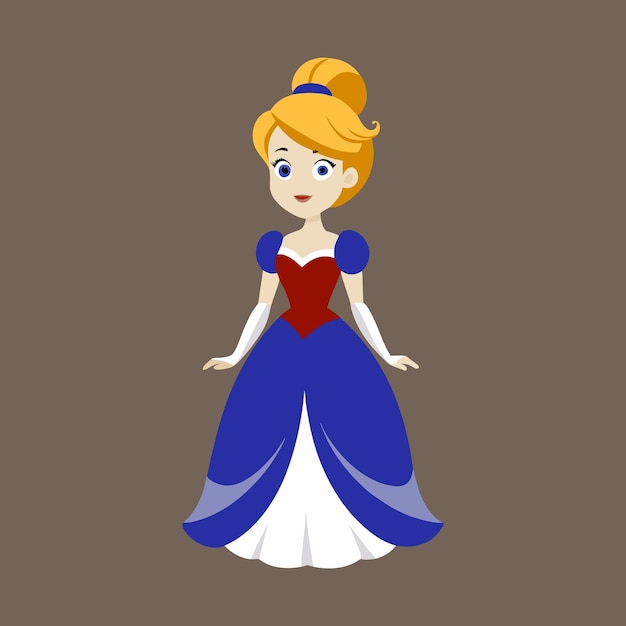 una imagen de dibujos animados de una princesa con un corazón rojo a la izquierda