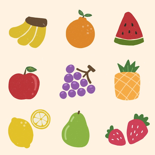 una imagen de diferentes frutas, incluidas las fresas, las fresas y una fresas