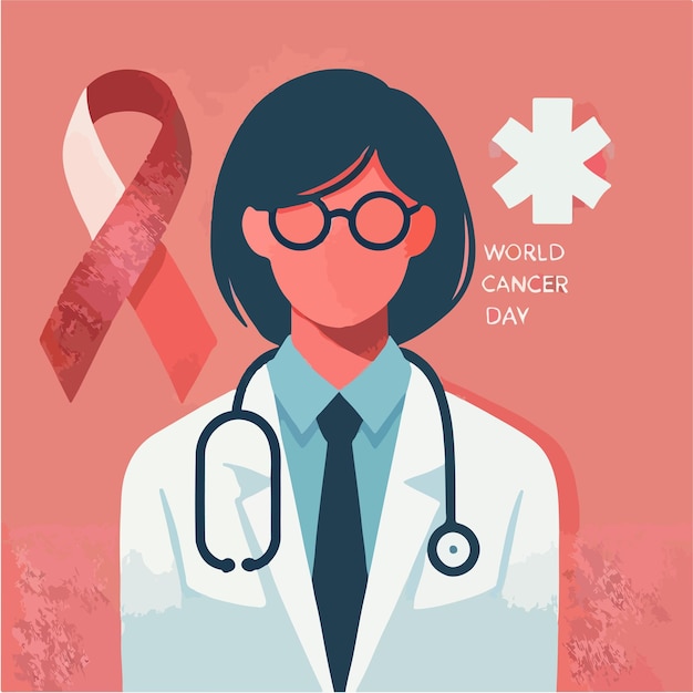 imagen de una doctora diciendo el Día Mundial del Cáncer