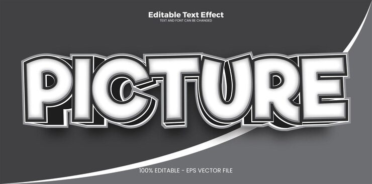 Vector imagen de efecto de texto editable en estilo de tendencia moderna.
