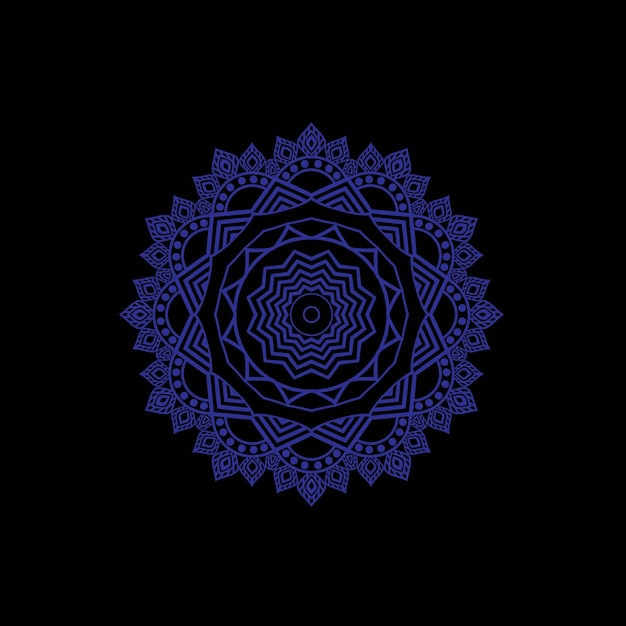 Imagen de elemento decorativo ornamental creativo de diseño de mandala floral hermoso de vector libre