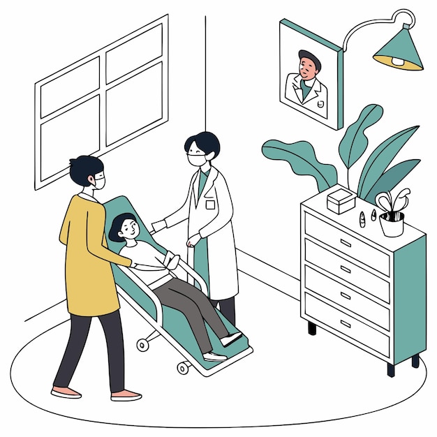 la imagen es una ilustración digital que representa una ilusteración vectorial dental