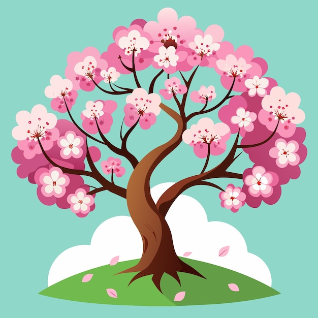 una imagen de una flor de cerezo