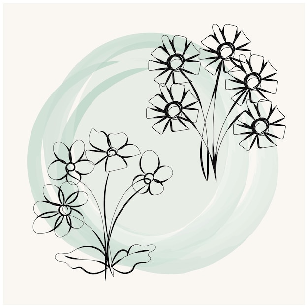 una imagen de una flor con la palabra flores en ella