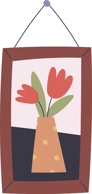 Vector imagen con flores