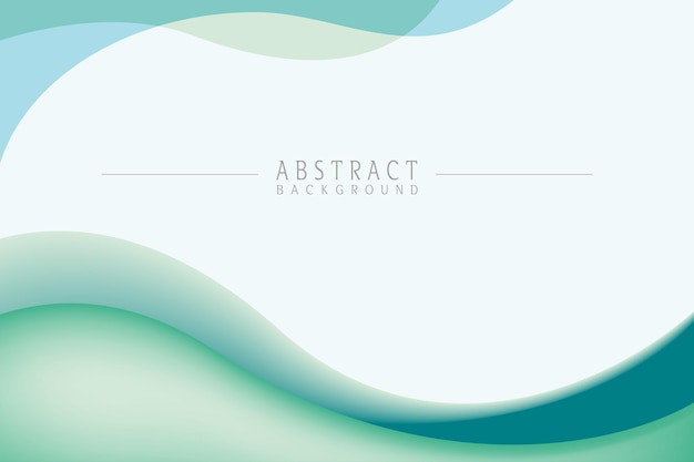 Imagen de fondo curva moderna con formas abstractas de mar esmeralda