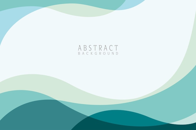 Imagen de fondo curva moderna con formas abstractas de mar esmeralda