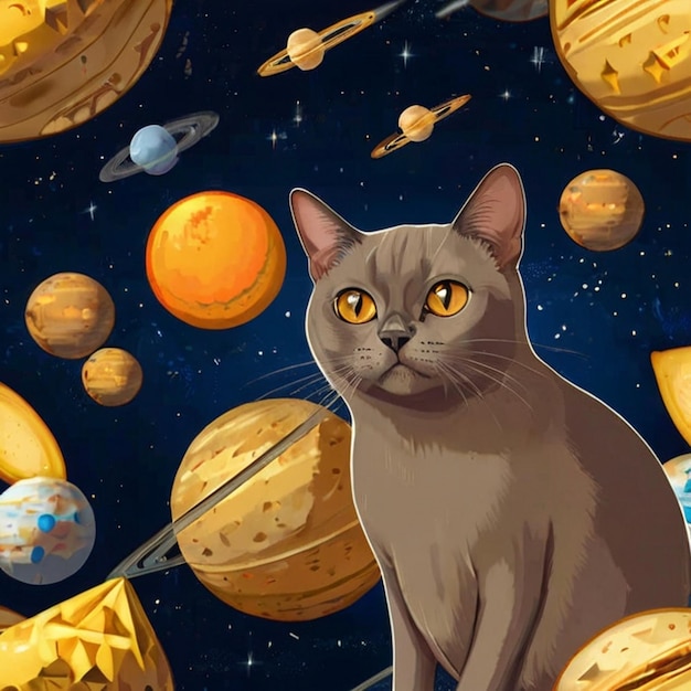 Vector imagen de una gatita