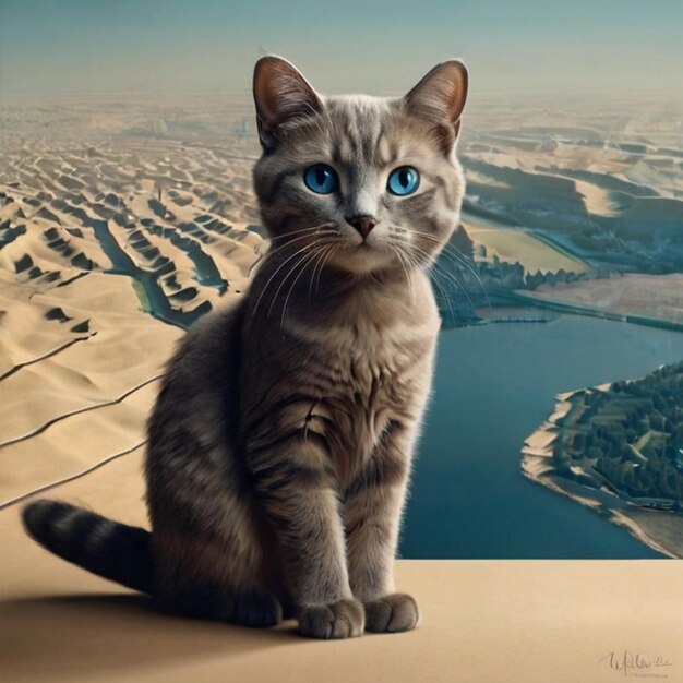 Vector imagen de una gatita