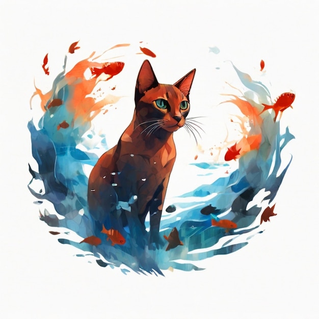 Vector imagen de una gatita