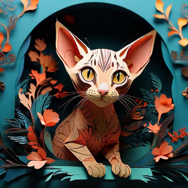 Vector imagen de una gatita