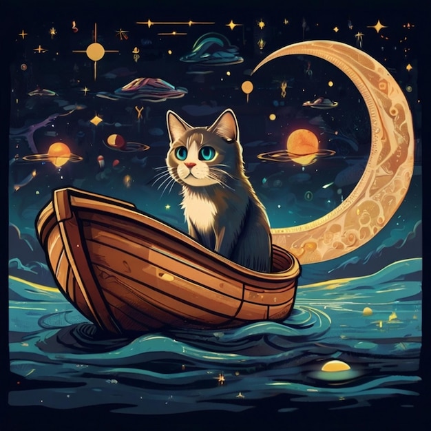 Vector imagen de una gatita