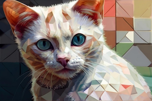 Vector imagen de un gatito