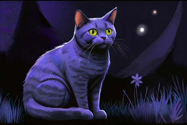 Vector imagen de un gatito