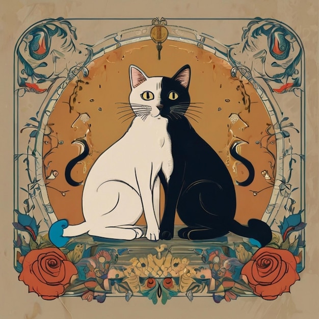 Vector imagen de un gatito