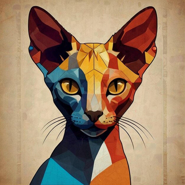 Vector imagen de un gatito