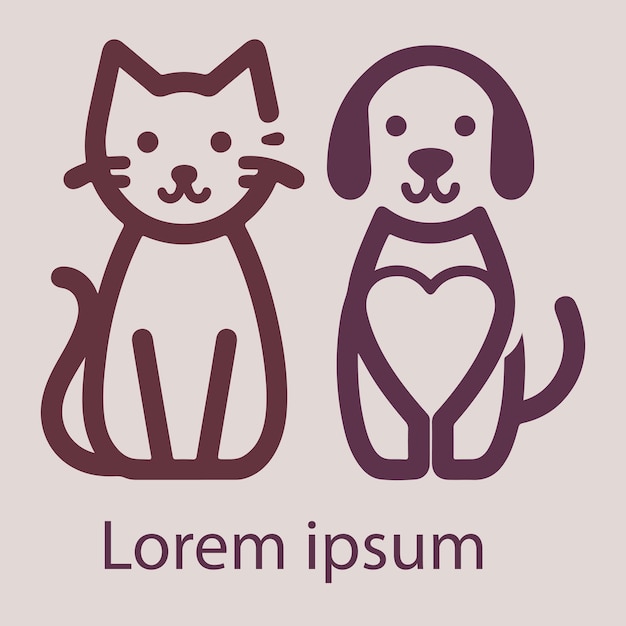una imagen de un gato y un perro con la palabra lg en él