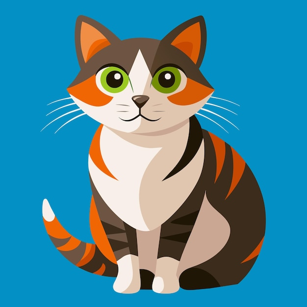 una imagen de un gato que tiene ojos verdes