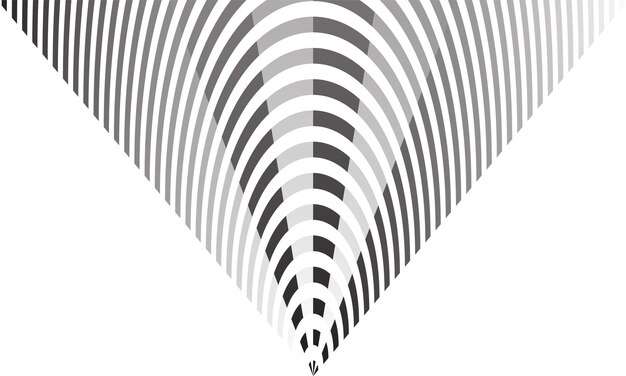 una imagen geométrica en blanco y negro de un patrón geométrico