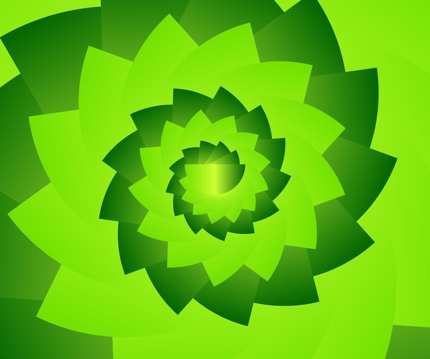 La imagen de las hojas verdes es una imagen de estilo abstracto