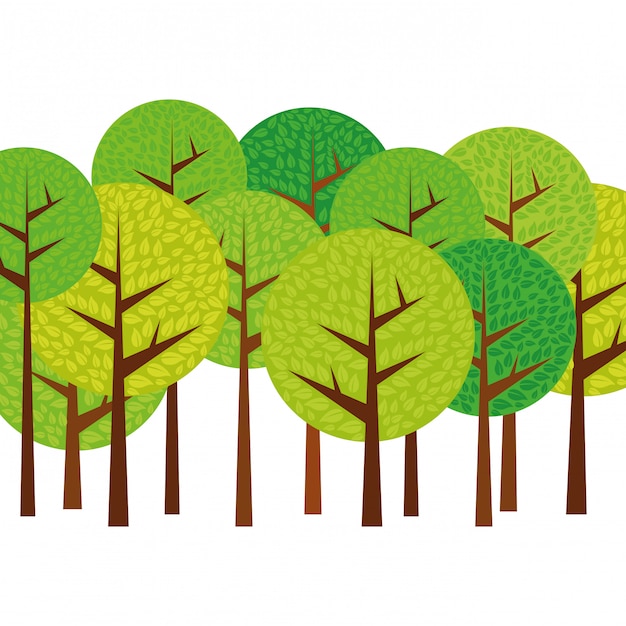 imagen de icono de árbol abstracto