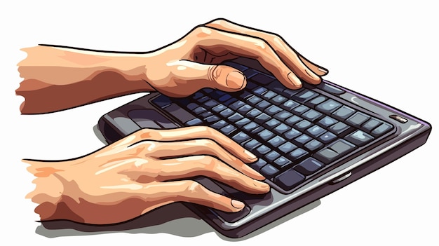 Imagen del icono de escritura del teclado de computadora profesional