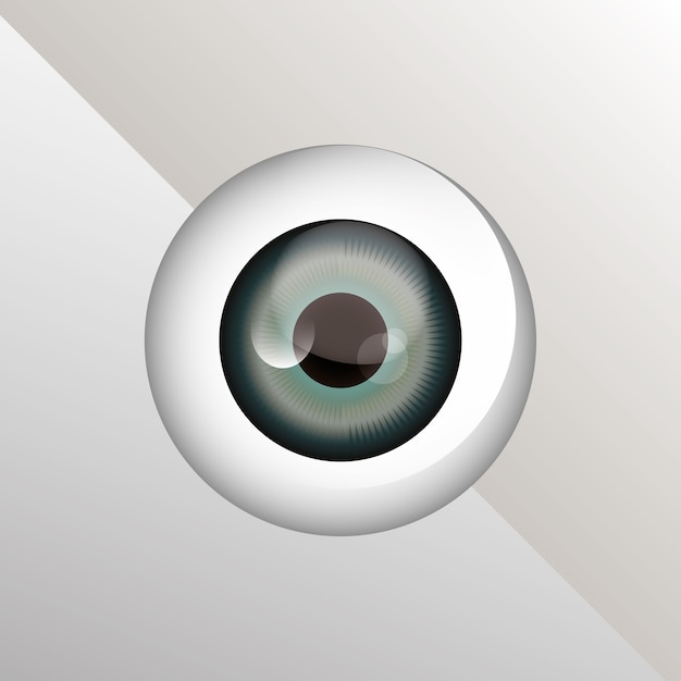 Vector imagen del icono del globo ocular