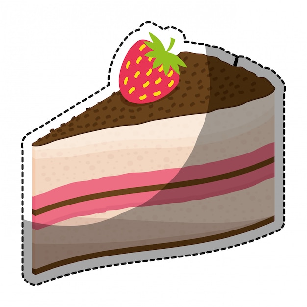 Vector imagen de icono de pastelería embellecida