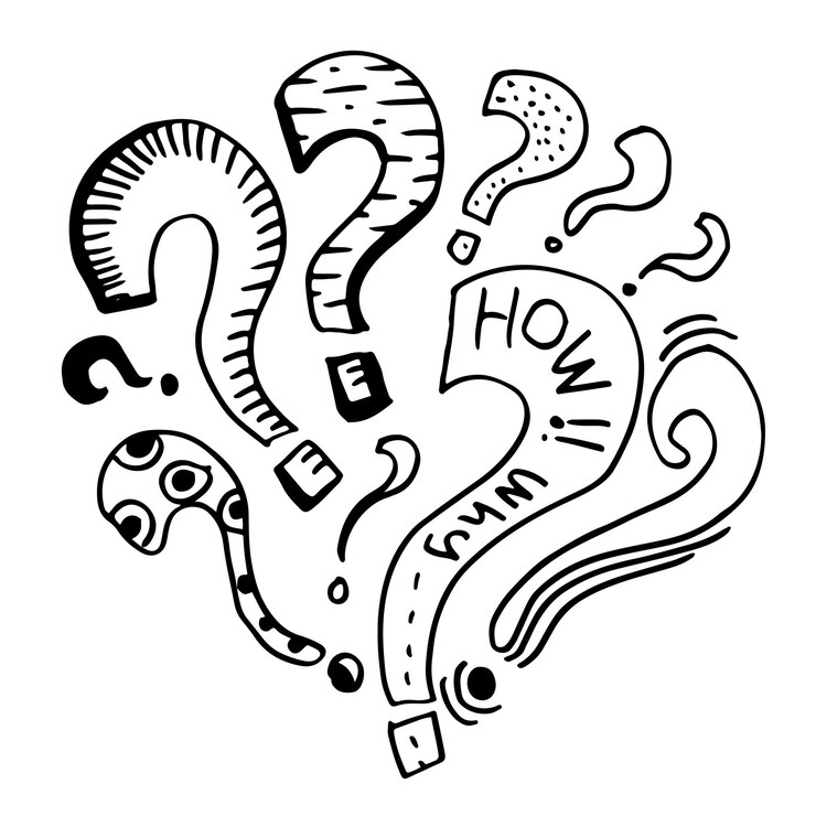 Vector imagen del icono del signo de interrogación en fondo blanco