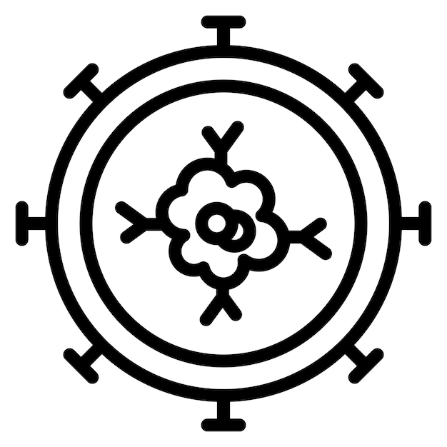 La imagen del icono vectorial del cáncer se puede utilizar para el aceite de CBD