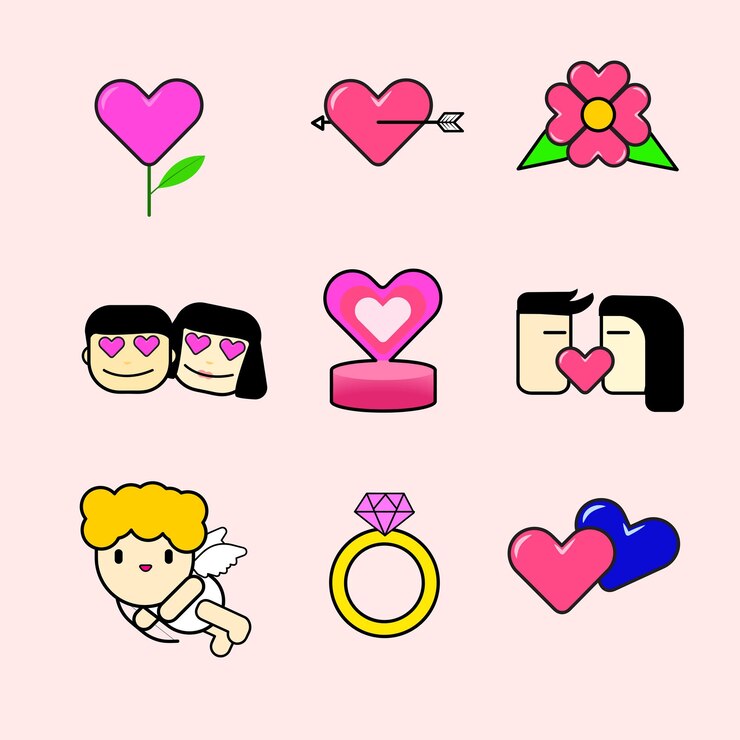 imagen de icono vectorial en forma de corazón que se puede utilizar para el festival de san valentín