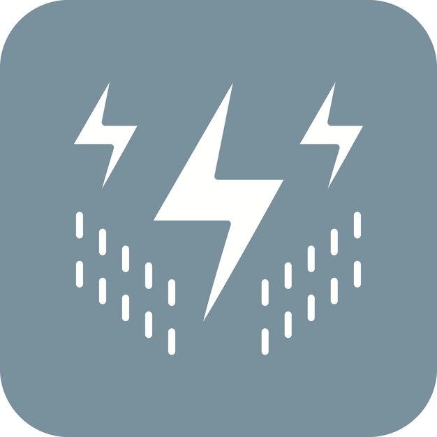 La imagen del icono vectorial de potencia se puede utilizar para la física