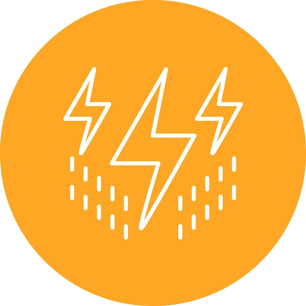La imagen del icono vectorial de potencia se puede utilizar para la física