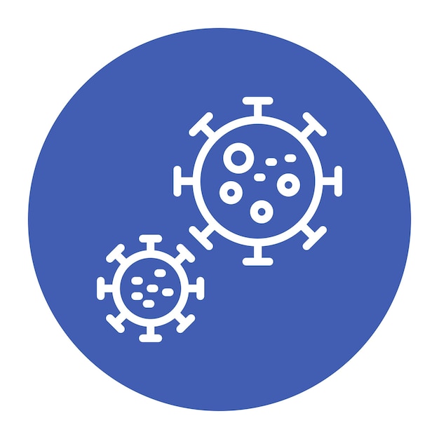 Imagen del icono vectorial del virus Se puede utilizar para la dermatología