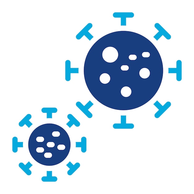 Imagen del icono vectorial del virus Se puede utilizar para la dermatología