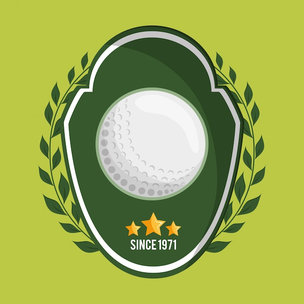 Imagen de los iconos relacionados con el golf