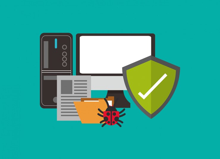 Vector imagen de iconos relacionados con la seguridad de internet