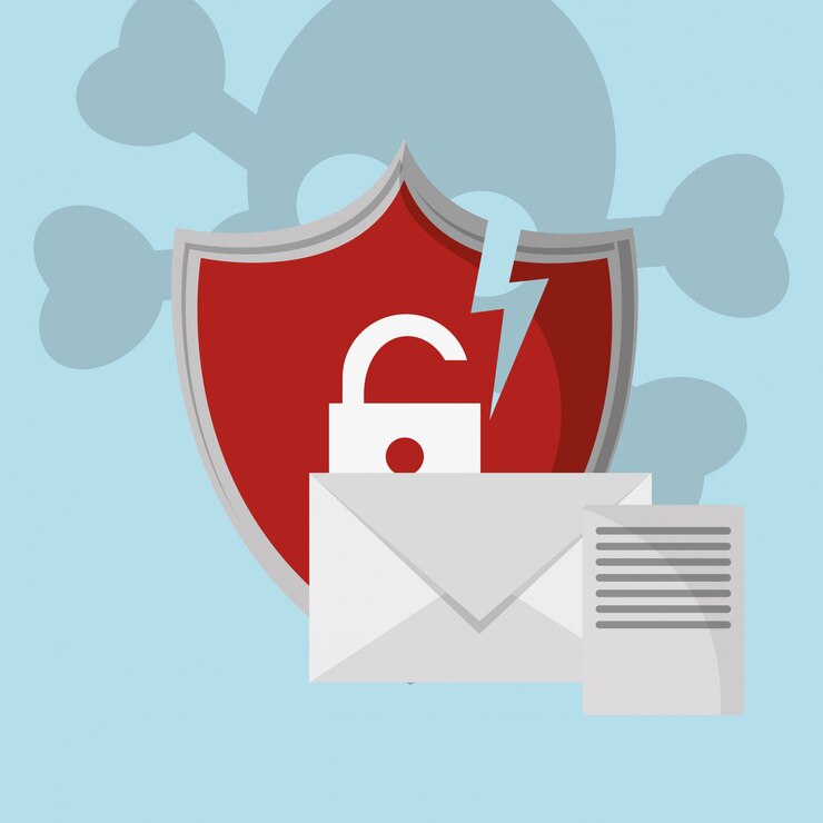 Vector imagen de iconos relacionados con la seguridad de internet