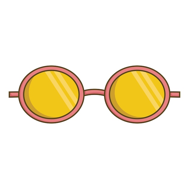 Imagen de ilustración de accesorios de gafas de sol amarillas y naranjas Diseño vectorial para elemento conceptual de verano