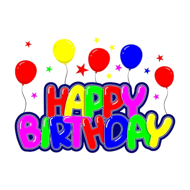 Imagen y ilustración vectorial de cumpleaños felices