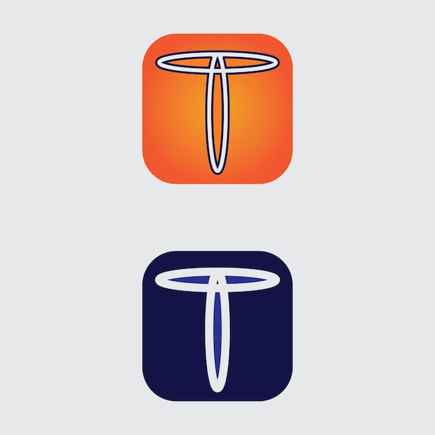 Imagen del logotipo de la letra T y vector gráfico de diseño de fuente T