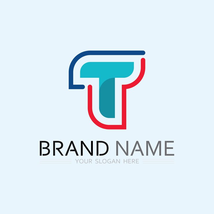 Vector imagen del logotipo de la letra t y vector gráfico de diseño de fuente t