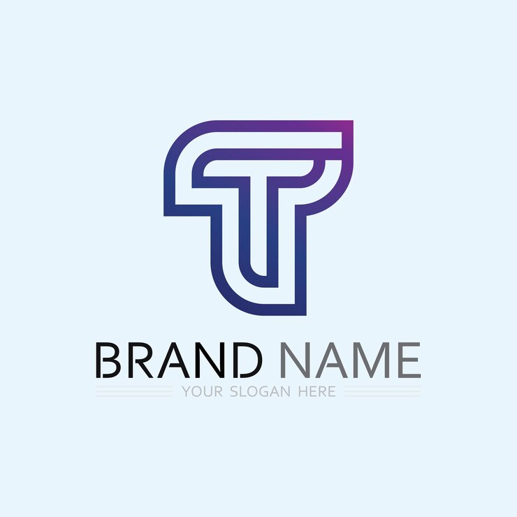 Vector imagen del logotipo de la letra t y vector gráfico de diseño de fuente t