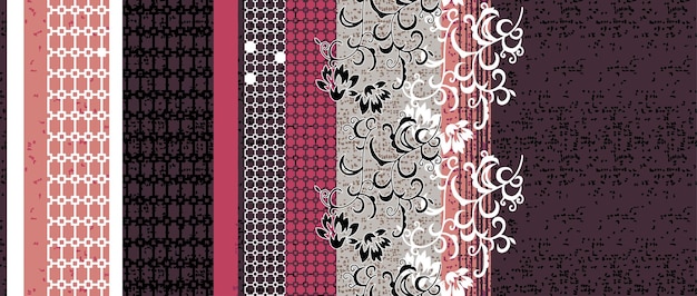 Esta imagen muestra un llamativo diseño de textil o papel tapiz