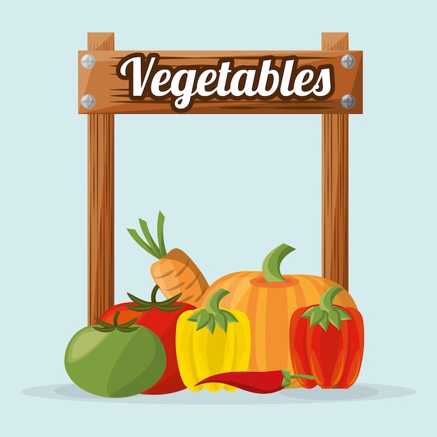 Imagen de naturaleza orgánica de verduras